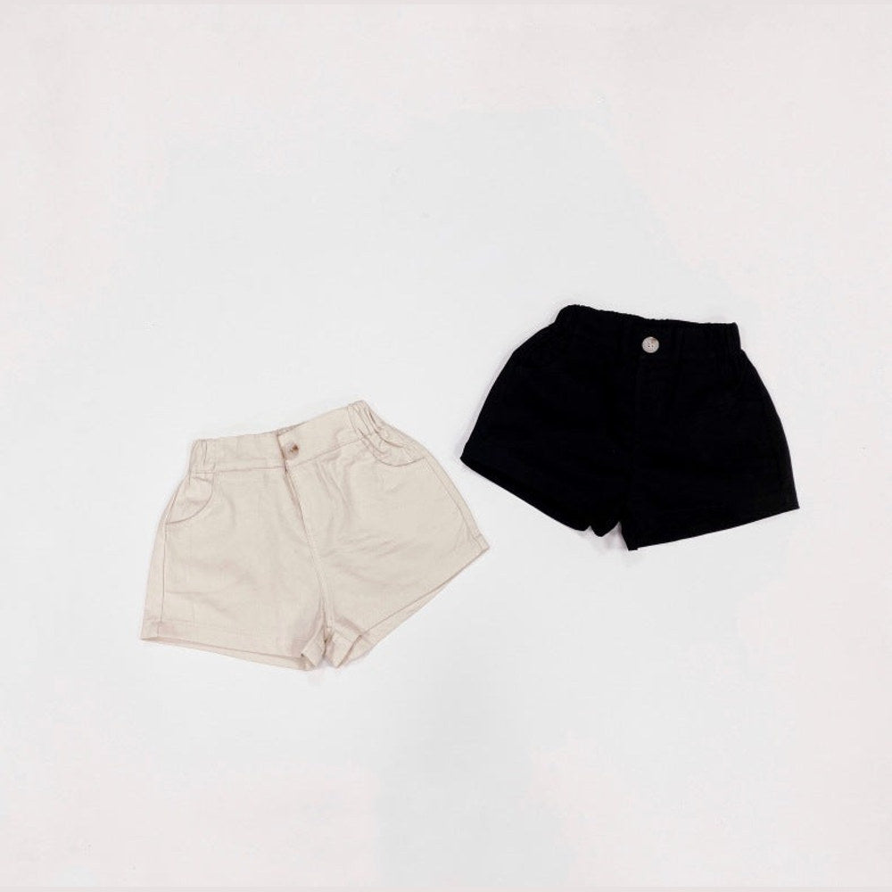 MyKids-USA Basic Denim Shorts With Pockets for Summer