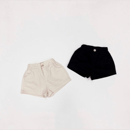 MyKids-USA Basic Denim Shorts With Pockets for Summer