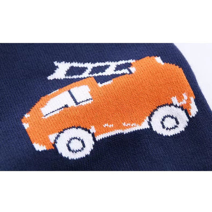 MyKids-USA® Baby Boy And Girl Various Cartoon Pattern Single Breasted Design V-Neck Cardigan