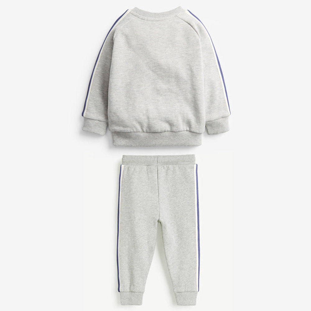 MyKids-USA® Baby Boy Cartoon Truck Pattern Side Striped Design Hoodie & Trousers Warm Sets