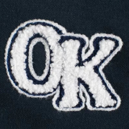 MyKids-USA® Baby Boy Letters Embroidered Pattern Contrast Design Baseball Coat