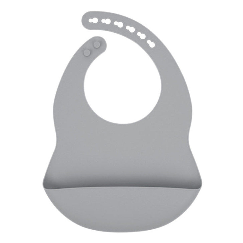 MyKids-USA® Baby Solid Color Food Grade Silicone Bibs