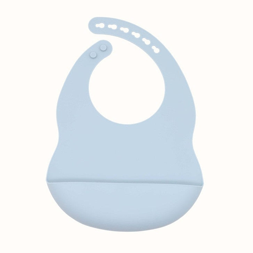 MyKids-USA® Baby Solid Color Food Grade Silicone Bibs
