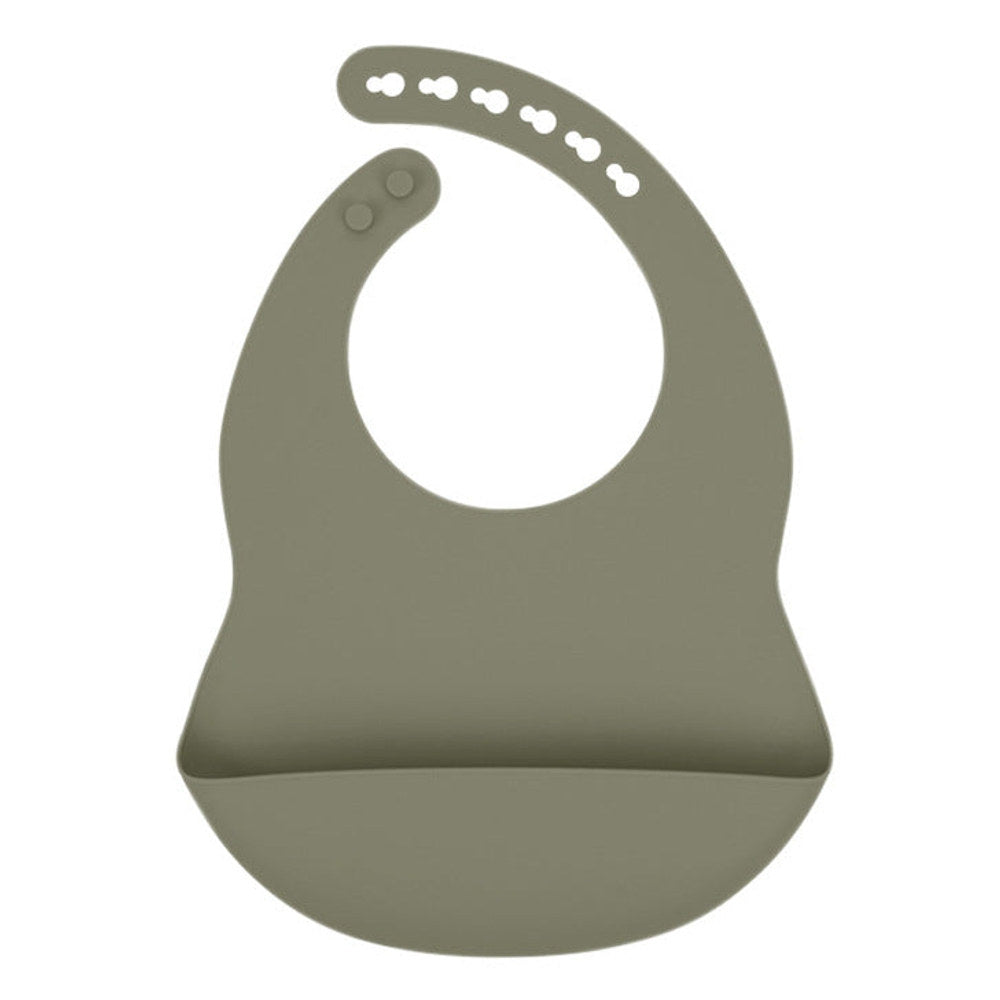 MyKids-USA® Baby Solid Color Food Grade Silicone Bibs