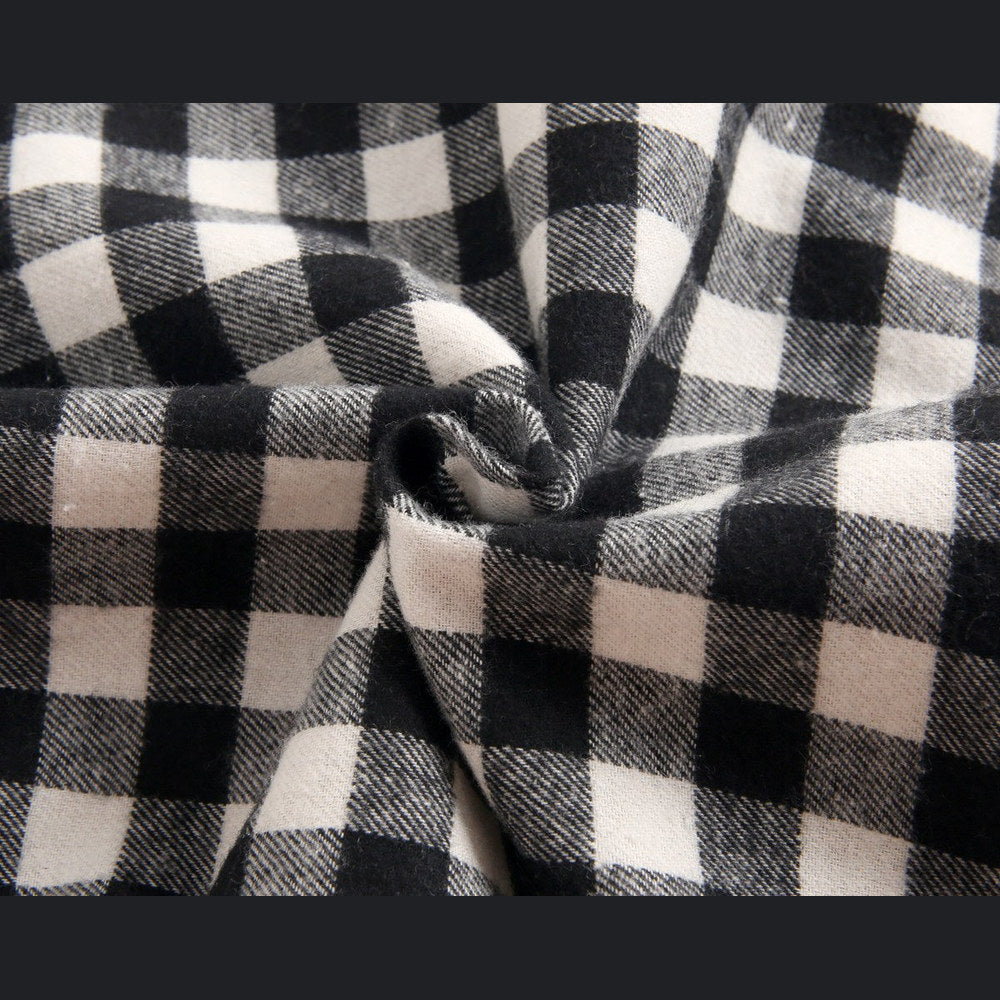 MyKids-USA® Baby Boy Plaid Pattern Buttoned Shirt With Pockets Long Sleeve bodysuit