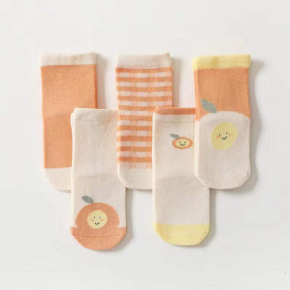 MyKids-USA® Spring Middle Tube Socks 1Lot=5pairs