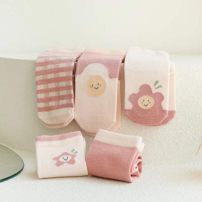MyKids-USA® Spring Middle Tube Socks 1Lot=5pairs
