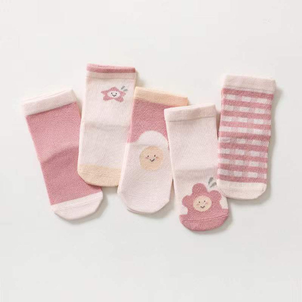 MyKids-USA® Spring Middle Tube Socks 1Lot=5pairs