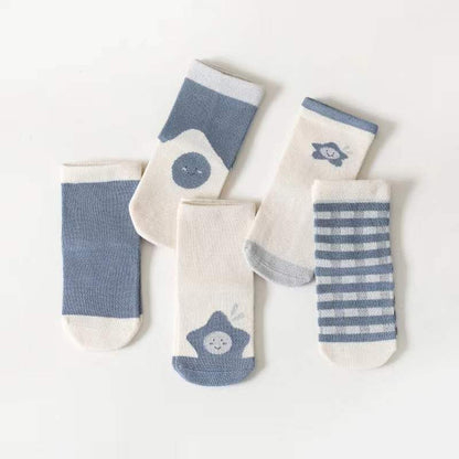 MyKids-USA® Spring Middle Tube Socks 1Lot=5pairs