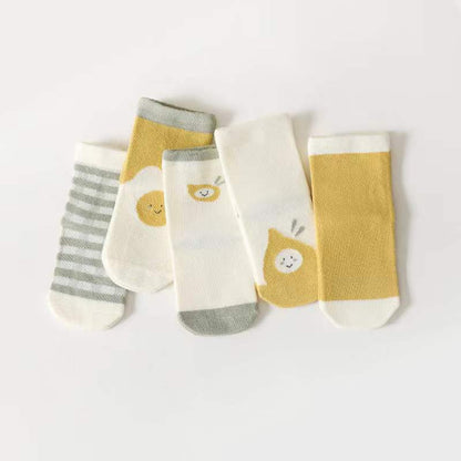 MyKids-USA® Spring Middle Tube Socks 1Lot=5pairs