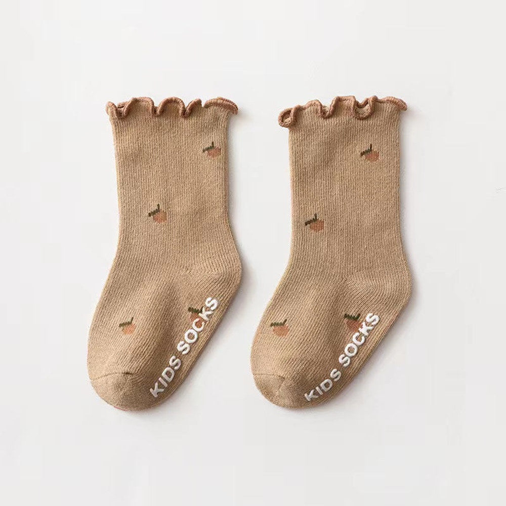 MyKids-USA® Kids Floral Print Sock 1 Lot = 5 Pairs