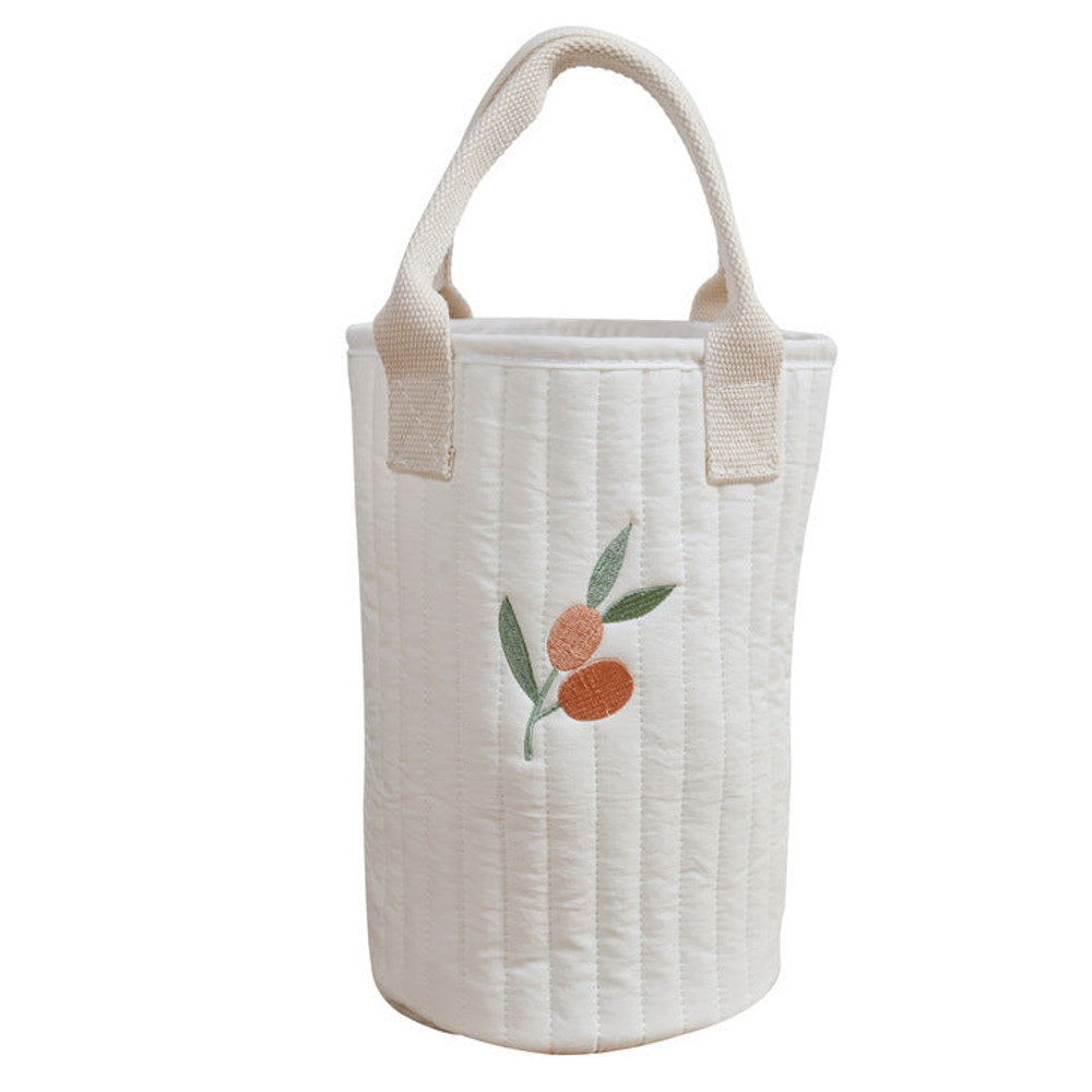 MyKids-USA® Baby Embroidered Pattern Baby Bottle Storage Mommy Handbag With Compartment