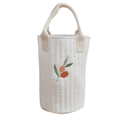 MyKids-USA® Baby Embroidered Pattern Baby Bottle Storage Mommy Handbag With Compartment