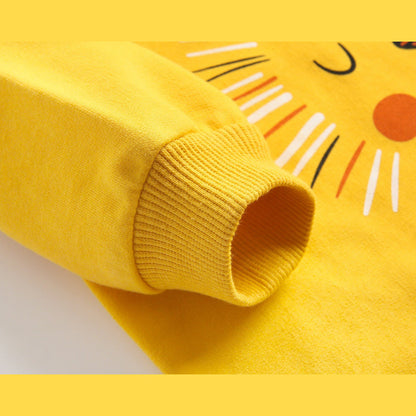 MyKids-USA® Baby Cartoon Animal Pattern Soft Cotton Long Sleeved Cute Romper