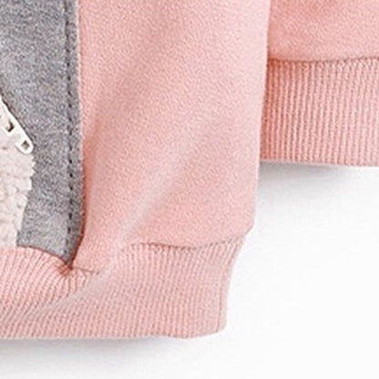 MyKids-USA® Baby Girl Cartoon Animal Knitted New Style Hoodie In