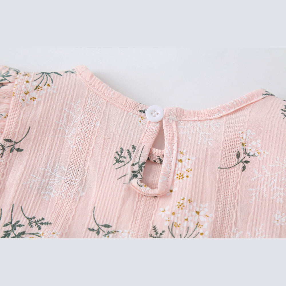 MyKids-USA® Baby Girl Floral Print Round-Collared Combo Headband