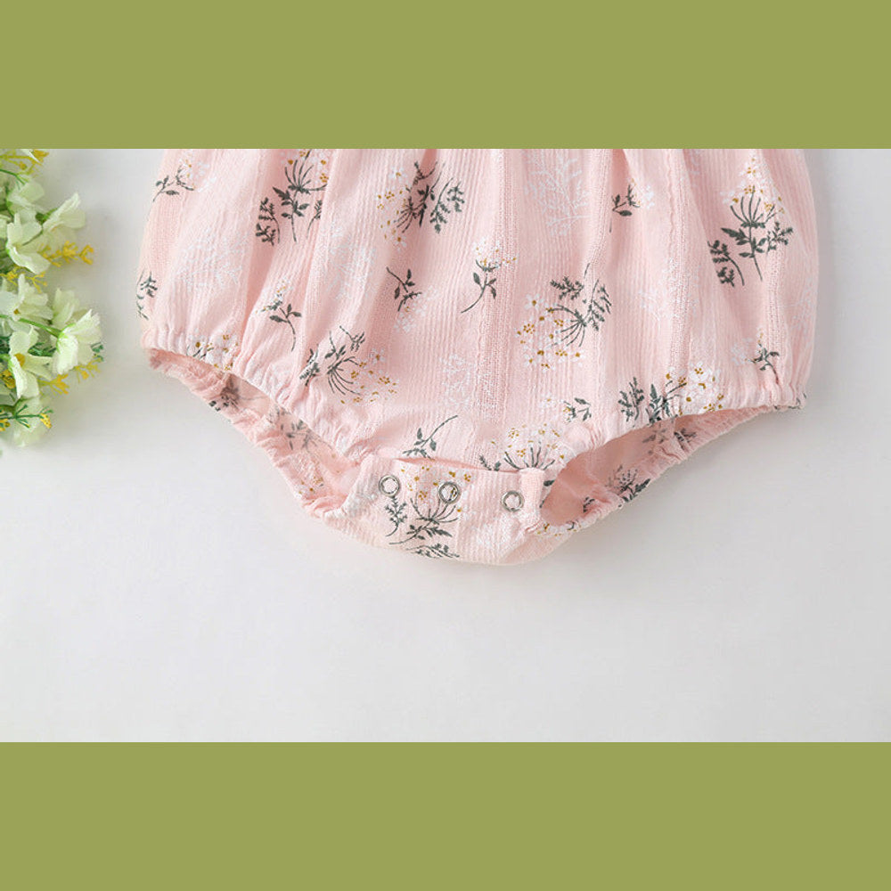 MyKids-USA® Baby Girl Floral Print Round-Collared Combo Headband