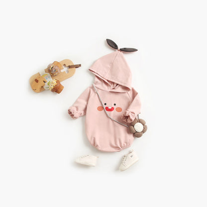 MyKids-USA® Baby Cartoon Pattern Korean Style bodysuit With Hat