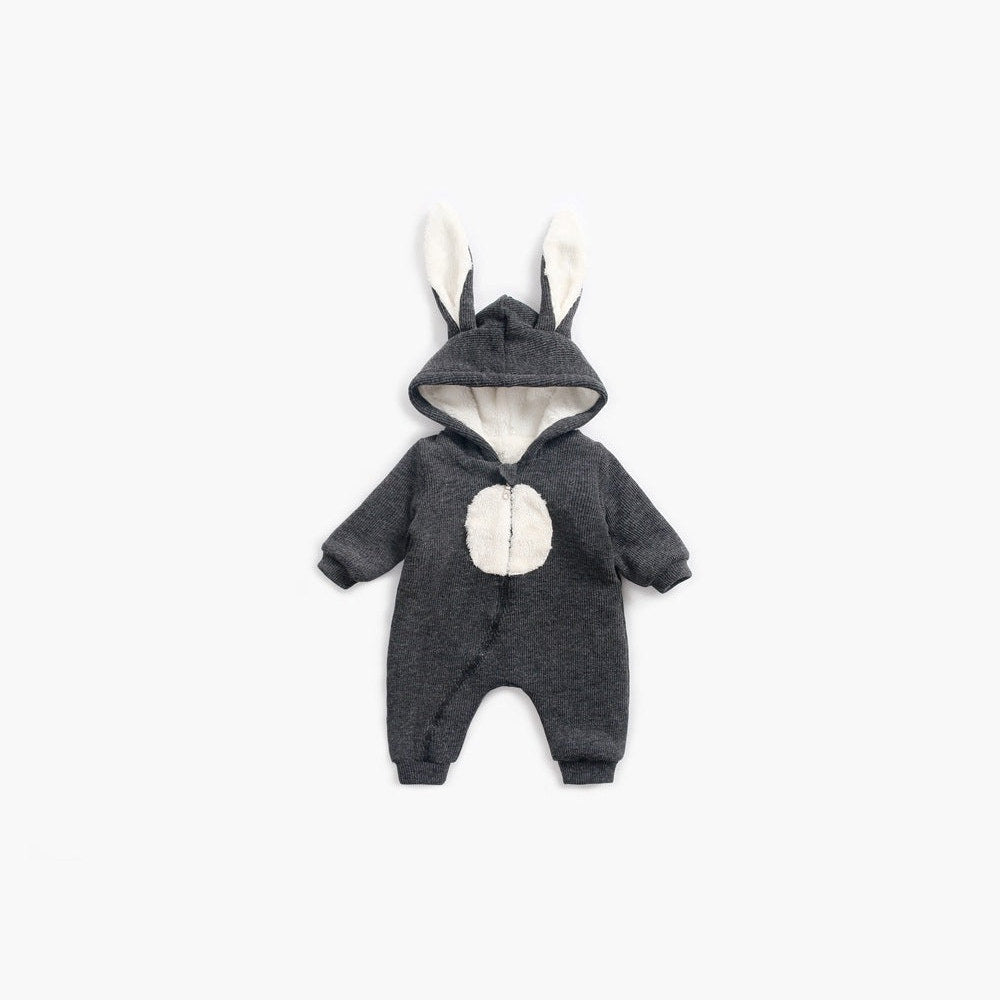 MyKids-USA® Baby Cartoon Shape Design Soft Fleece Thickened Romper In