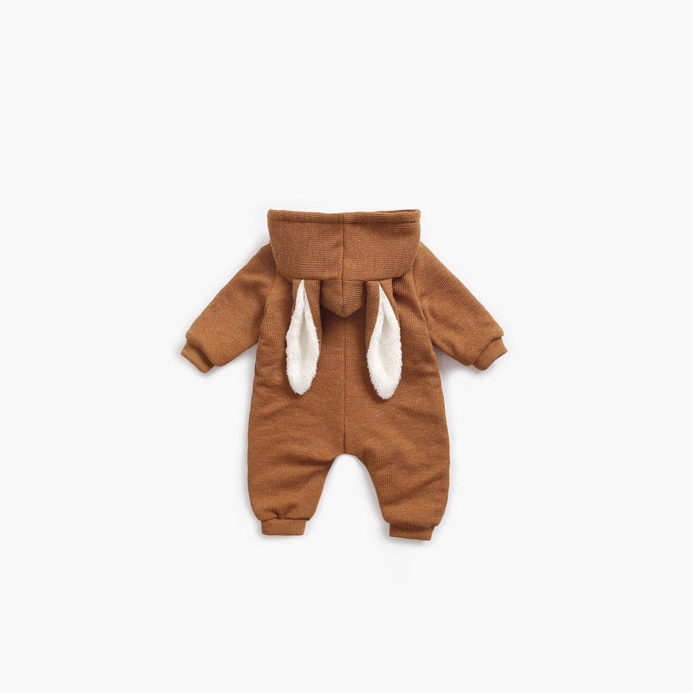 MyKids-USA® Baby Cartoon Shape Design Soft Fleece Thickened Romper In