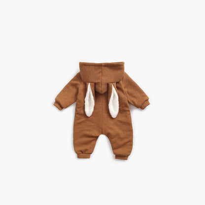 MyKids-USA® Baby Cartoon Shape Design Soft Fleece Thickened Romper In