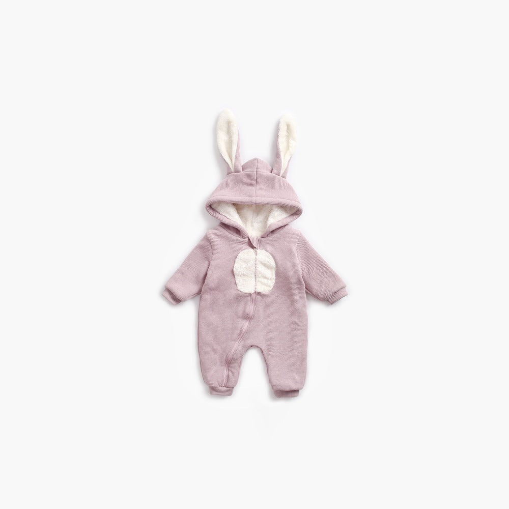 MyKids-USA® Baby Cartoon Shape Design Soft Fleece Thickened Romper In