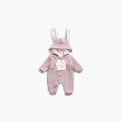 MyKids-USA® Baby Cartoon Shape Design Soft Fleece Thickened Romper In