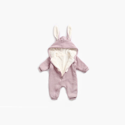 MyKids-USA® Baby Cartoon Shape Design Soft Fleece Thickened Romper In
