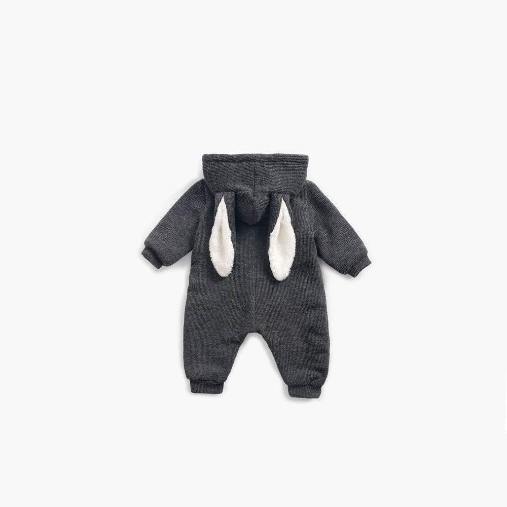 MyKids-USA® Baby Cartoon Shape Design Soft Fleece Thickened Romper In