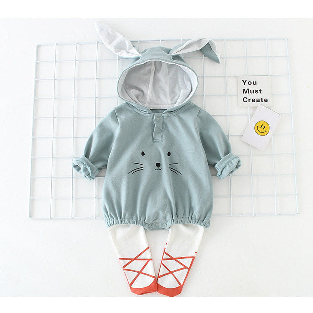 MyKids-USA® Baby Cartoon Shape Solid Color Long Sleeved Triangle bodysuit