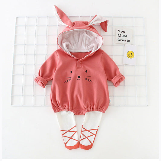 MyKids-USA® Baby Cartoon Shape Solid Color Long Sleeved Triangle bodysuit