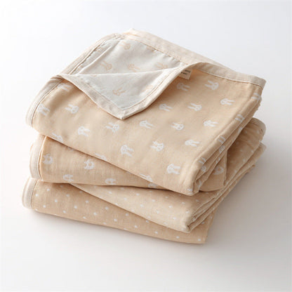 MyKids-USA® Baby Children Cartoon & Dot Graphic Pure Cotton Blanket