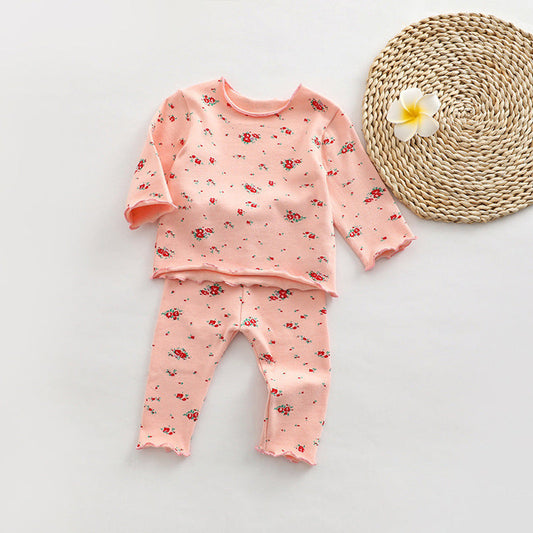 MyKids-USA® Baby All Over Print Pattern Tops Combo Pants Lovely Sets Home Clothes