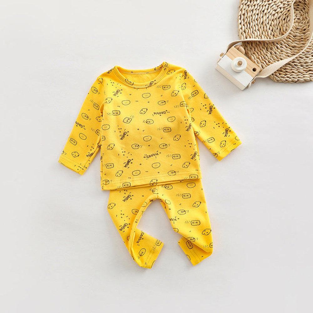 MyKids-USA® Baby All Over Print Pattern Tops Combo Pants Lovely Sets Home Clothes