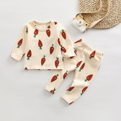MyKids-USA® Baby All Over Print Pattern Tops Combo Pants Lovely Sets Home Clothes