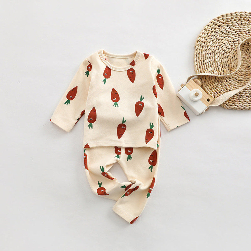 MyKids-USA® Baby All Over Print Pattern Tops Combo Pants Lovely Sets Home Clothes