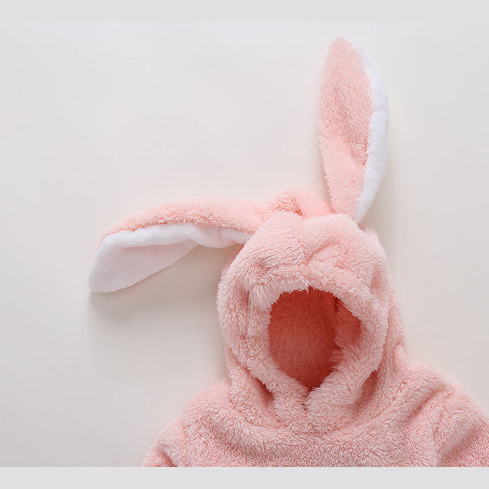 MyKids-USA® Baby Embroidered Pattern Rabbit Ear Design Thickened Bodysuit