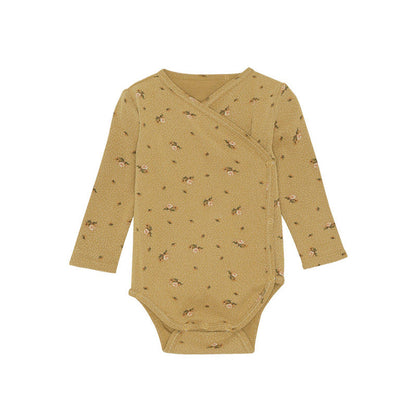 MyKids-USA® Baby Floral & Animals Graphic Envelope Collar Or Side Opening Design Bodysuit