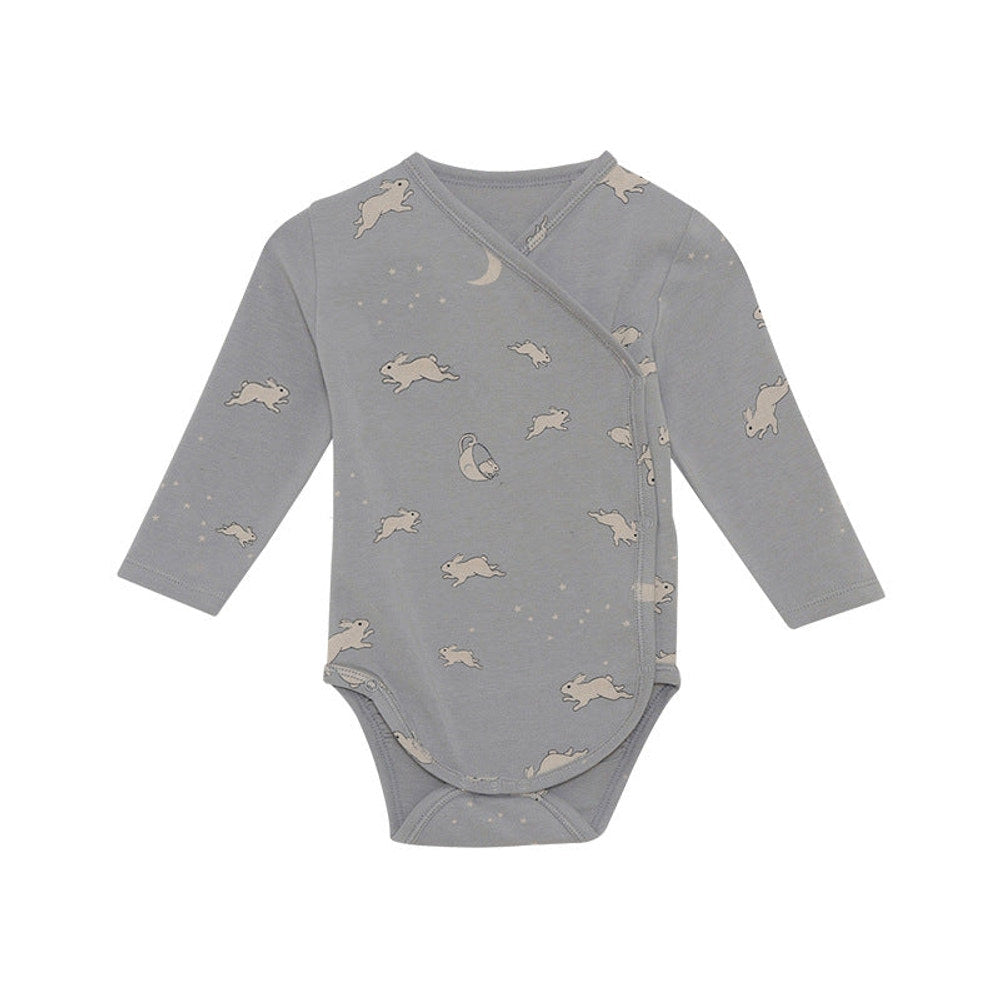 MyKids-USA® Baby Floral & Animals Graphic Envelope Collar Or Side Opening Design Bodysuit