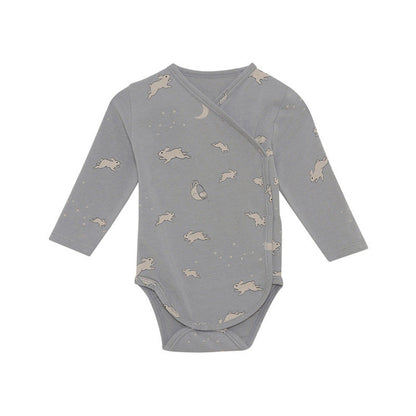 MyKids-USA® Baby Floral & Animals Graphic Envelope Collar Or Side Opening Design Bodysuit