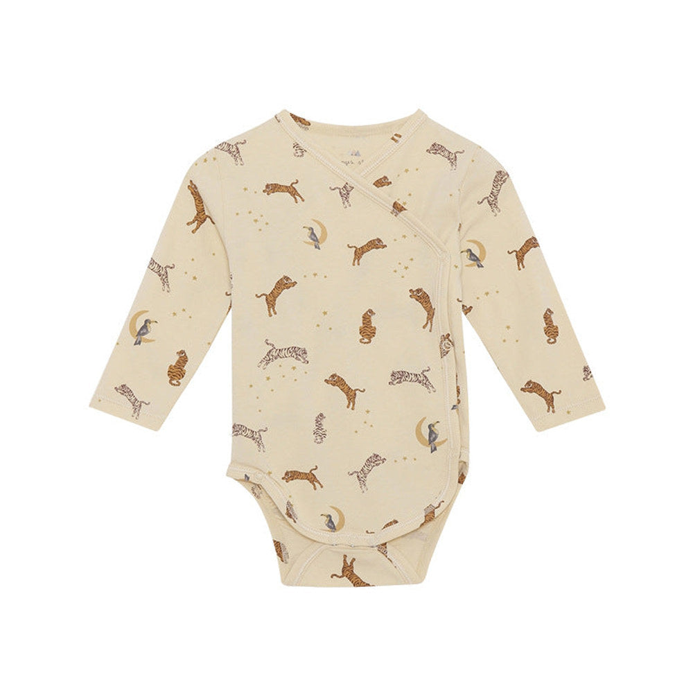 MyKids-USA® Baby Floral & Animals Graphic Envelope Collar Or Side Opening Design Bodysuit
