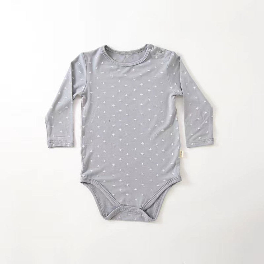 MyKids-USA® Baby Floral & Heart Pattern Soft Cotton Long Sleeved bodysuit