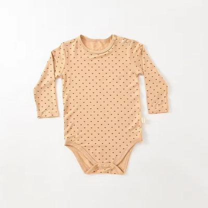 MyKids-USA® Baby Floral & Heart Pattern Soft Cotton Long Sleeved bodysuit