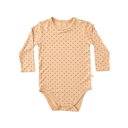 MyKids-USA® Baby Floral & Heart Pattern Soft Cotton Long Sleeved bodysuit
