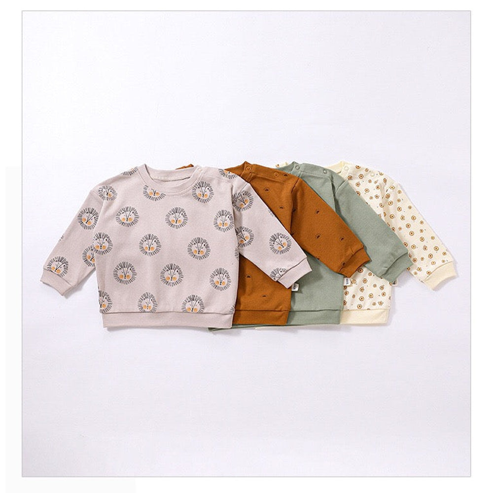 MyKids-USA® Print Pattern - Cotton Sweatshirt & Trousers Sets