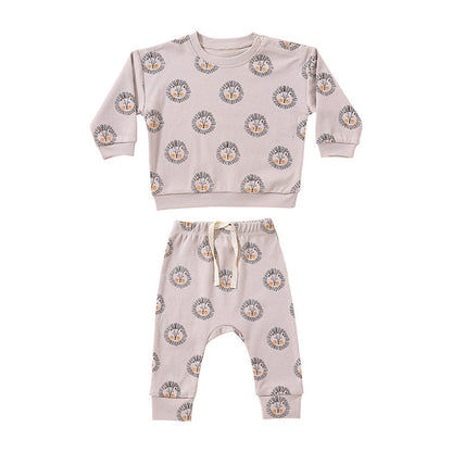MyKids-USA® Print Pattern - Cotton Sweatshirt & Trousers Sets
