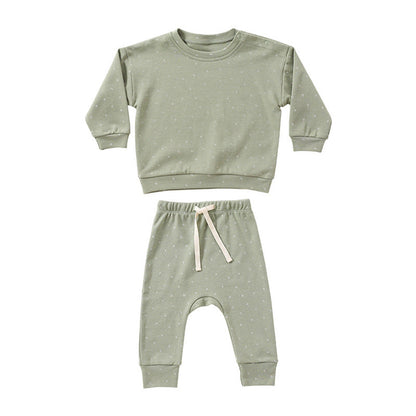 MyKids-USA® Print Pattern - Cotton Sweatshirt & Trousers Sets