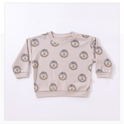 MyKids-USA® Print Pattern - Cotton Sweatshirt & Trousers Sets