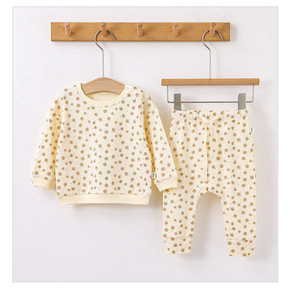 MyKids-USA® Print Pattern - Cotton Sweatshirt & Trousers Sets