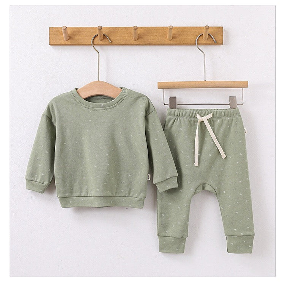 MyKids-USA® Print Pattern - Cotton Sweatshirt & Trousers Sets